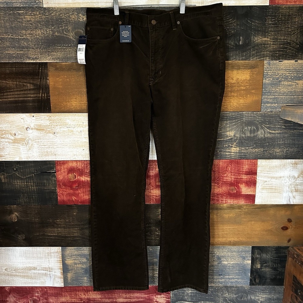 NOS polo ralph lauren Vintage New Corduroy Brown Pants Trousers Men's Size 38x32